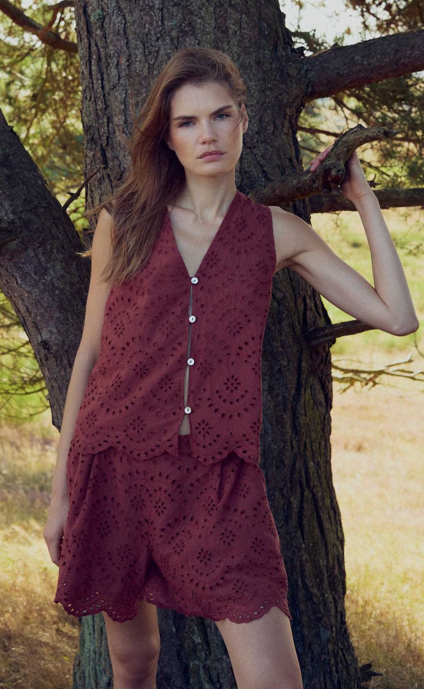 Noella Vest - Maite - Terracotta