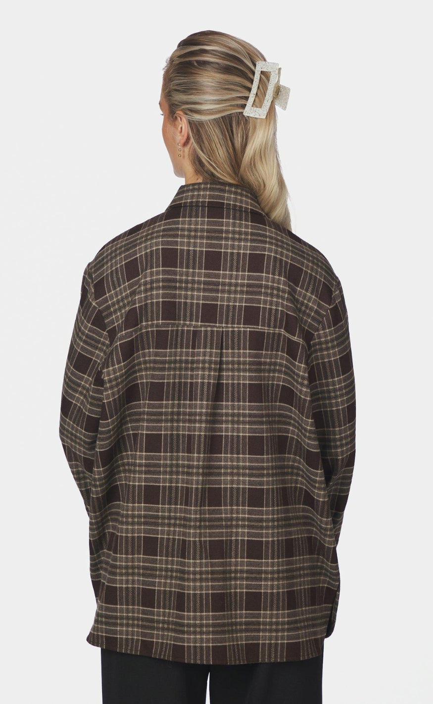 Neo Noir Skjorte - Dita Flannel Check - Brown