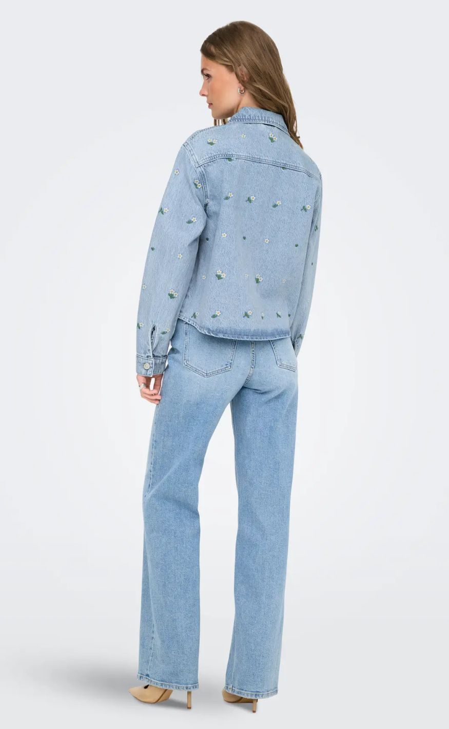 ONLY Skjorte - Cassie - Light Blue Denim