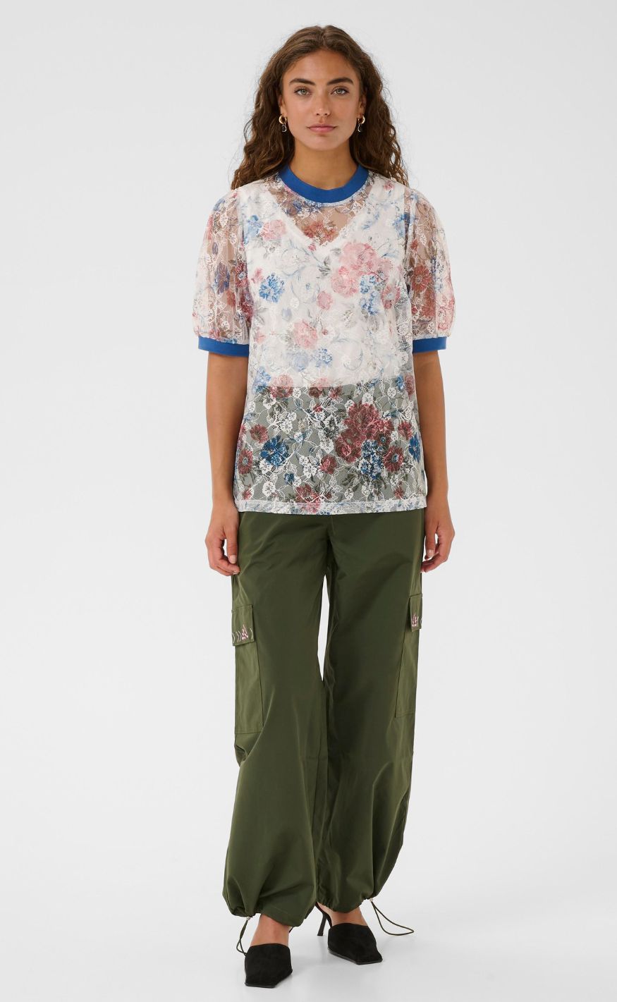 Culture Bluse - Hyndi SS - Multi Floral