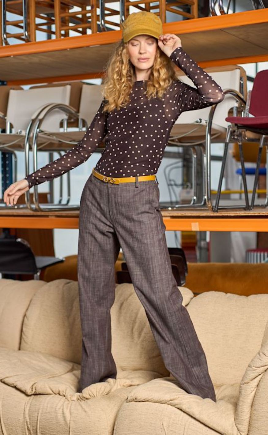 Black Colour Bluse - Annie - Coffee Dot