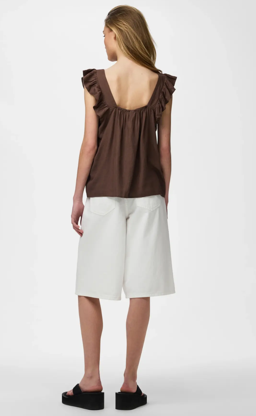 Pieces Topp - Pia - Coffee Quartz