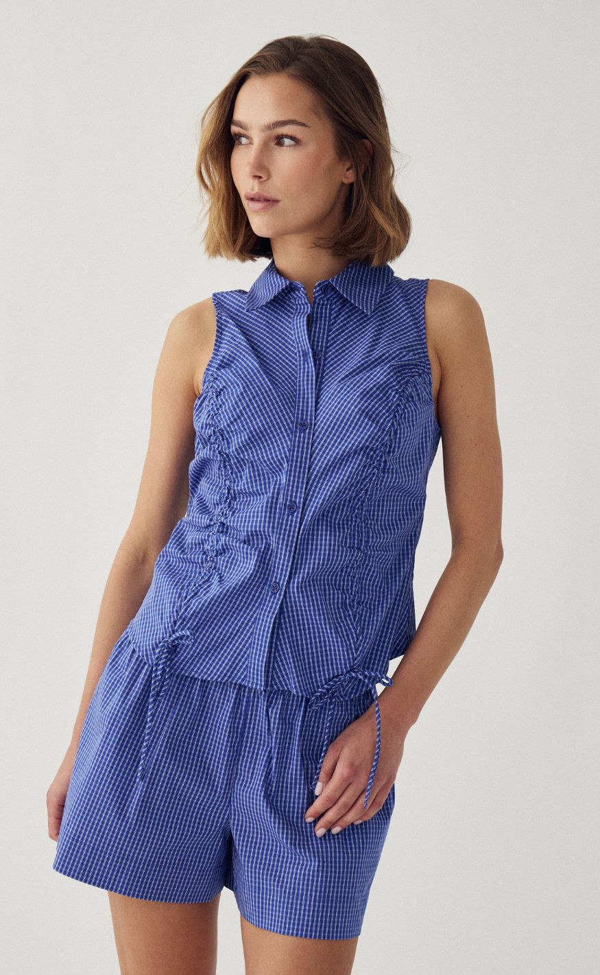 Noella Topp - Michaiah - Davy Blue Check
