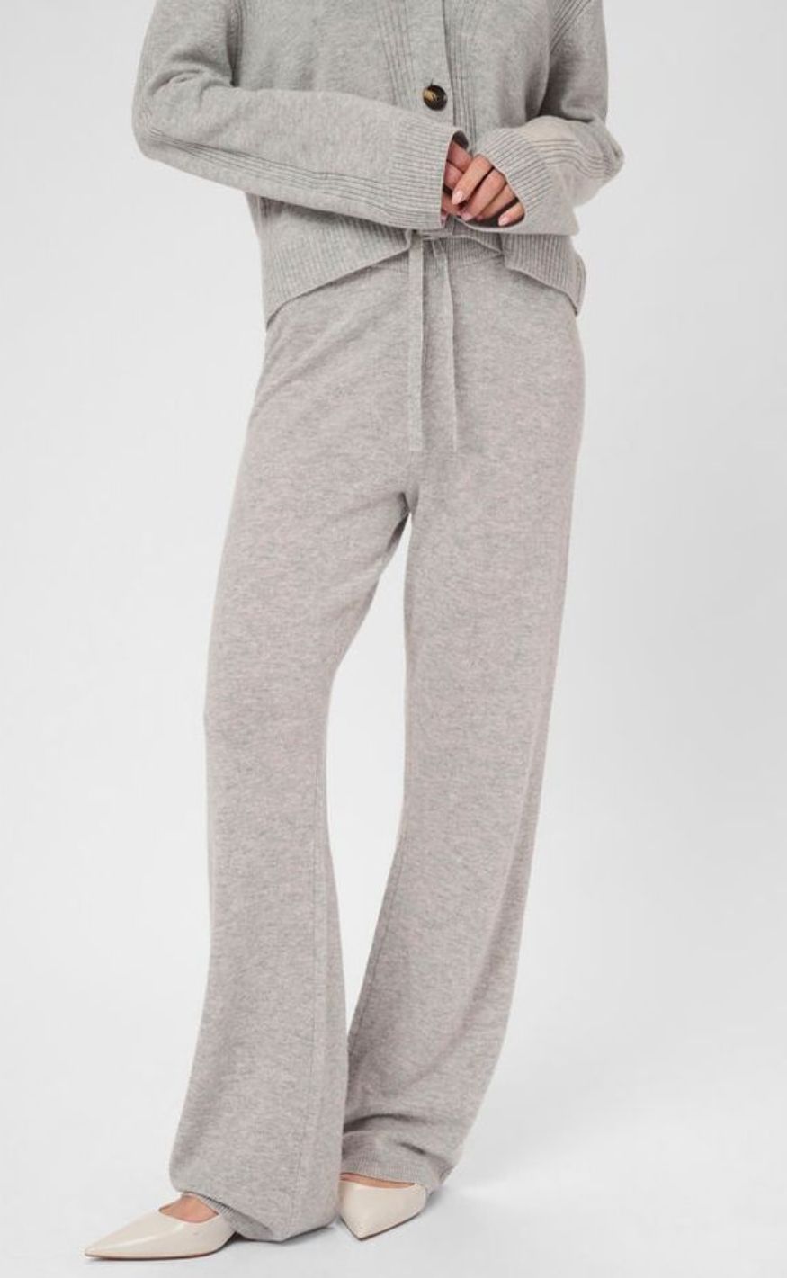 Culture Bukser - Bjanca Arrow - Mid Grey Melange