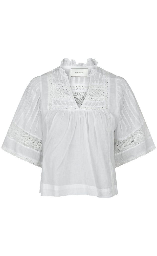 Neo Noir Bluse - Siama S Voile - White