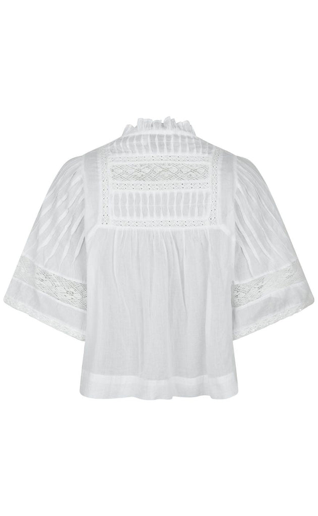 Neo Noir Bluse - Siama S Voile - White
