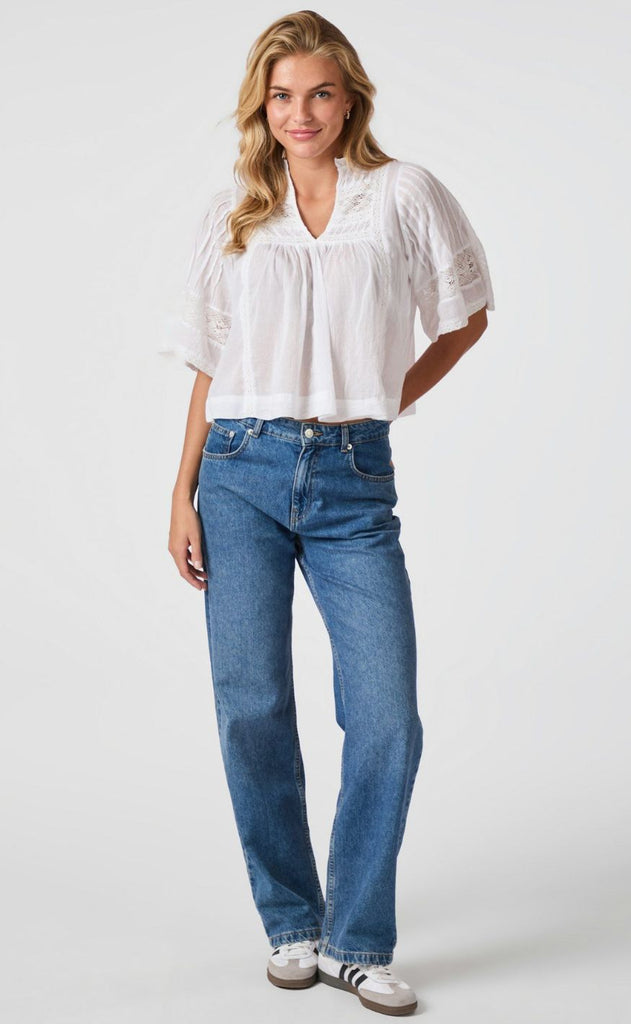 Neo Noir Bluse - Siama S Voile - White