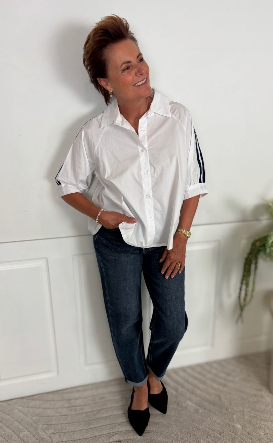 Marta Du Chateau Skjorte - Bambi - White/Navy