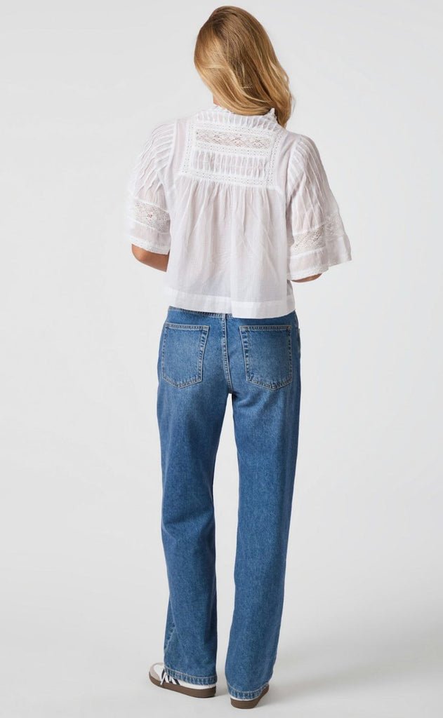 Neo Noir Bluse - Siama S Voile - White