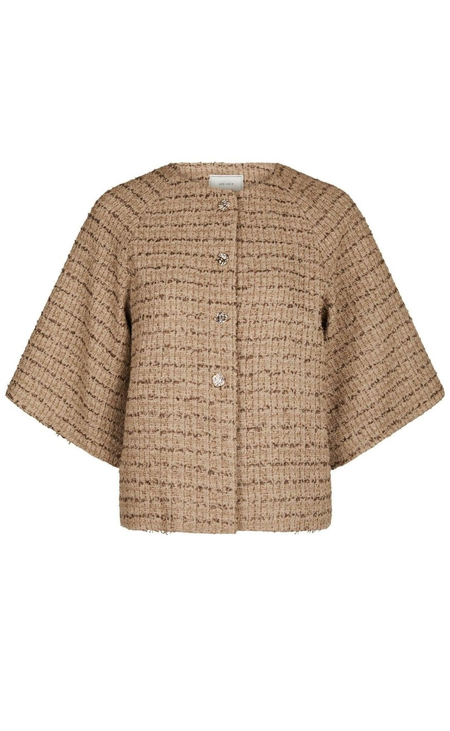 Neo Noir Jakke - Rosella Boucle Mini - Taupe