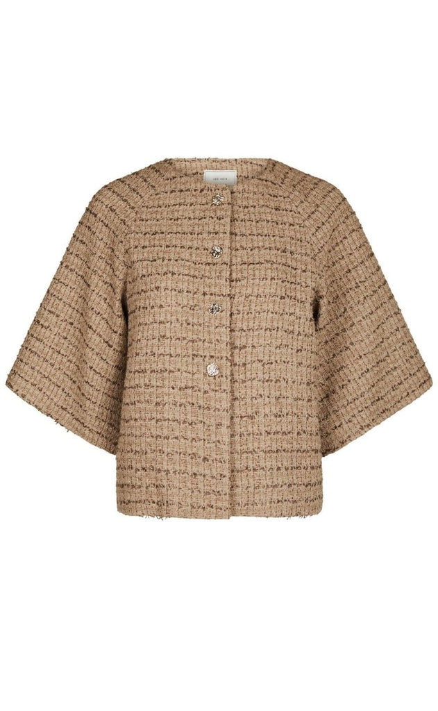 Neo Noir Jakke - Rosella Boucle Mini - Taupe