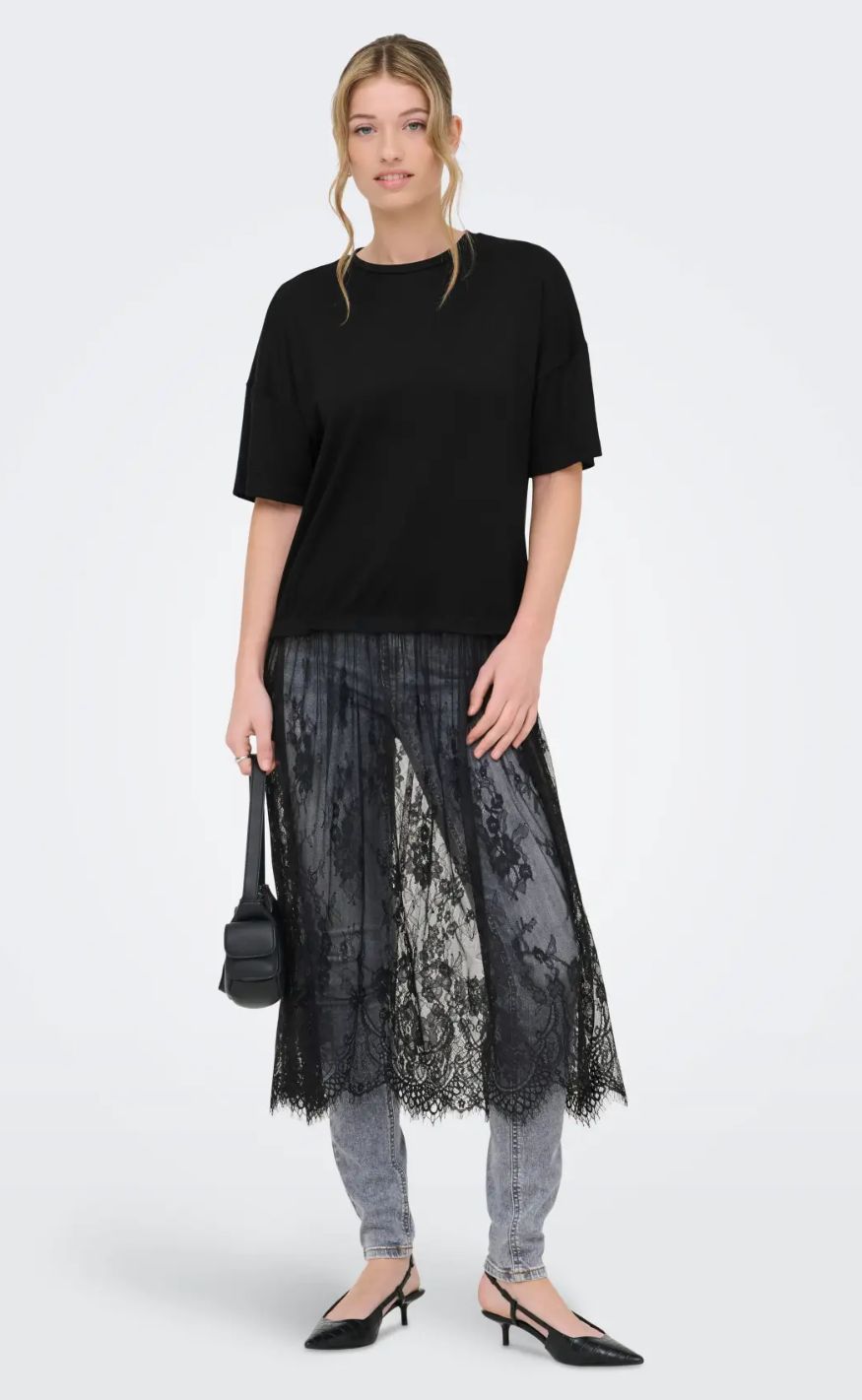 ONLY Kjole - Tahlia Lace - Black