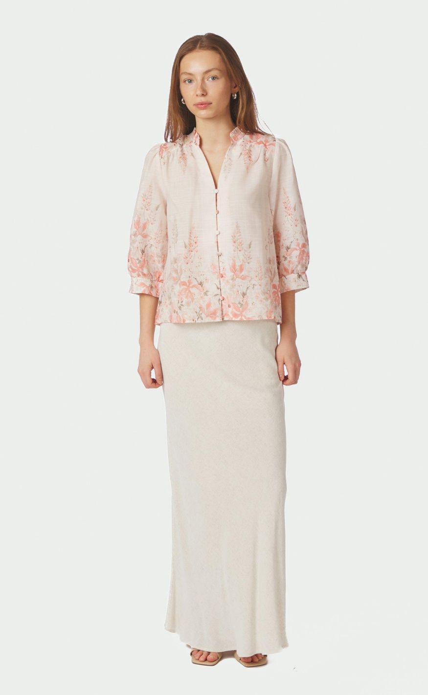 Neo Noir Bluse - Roselle Blooming - Misty Rose