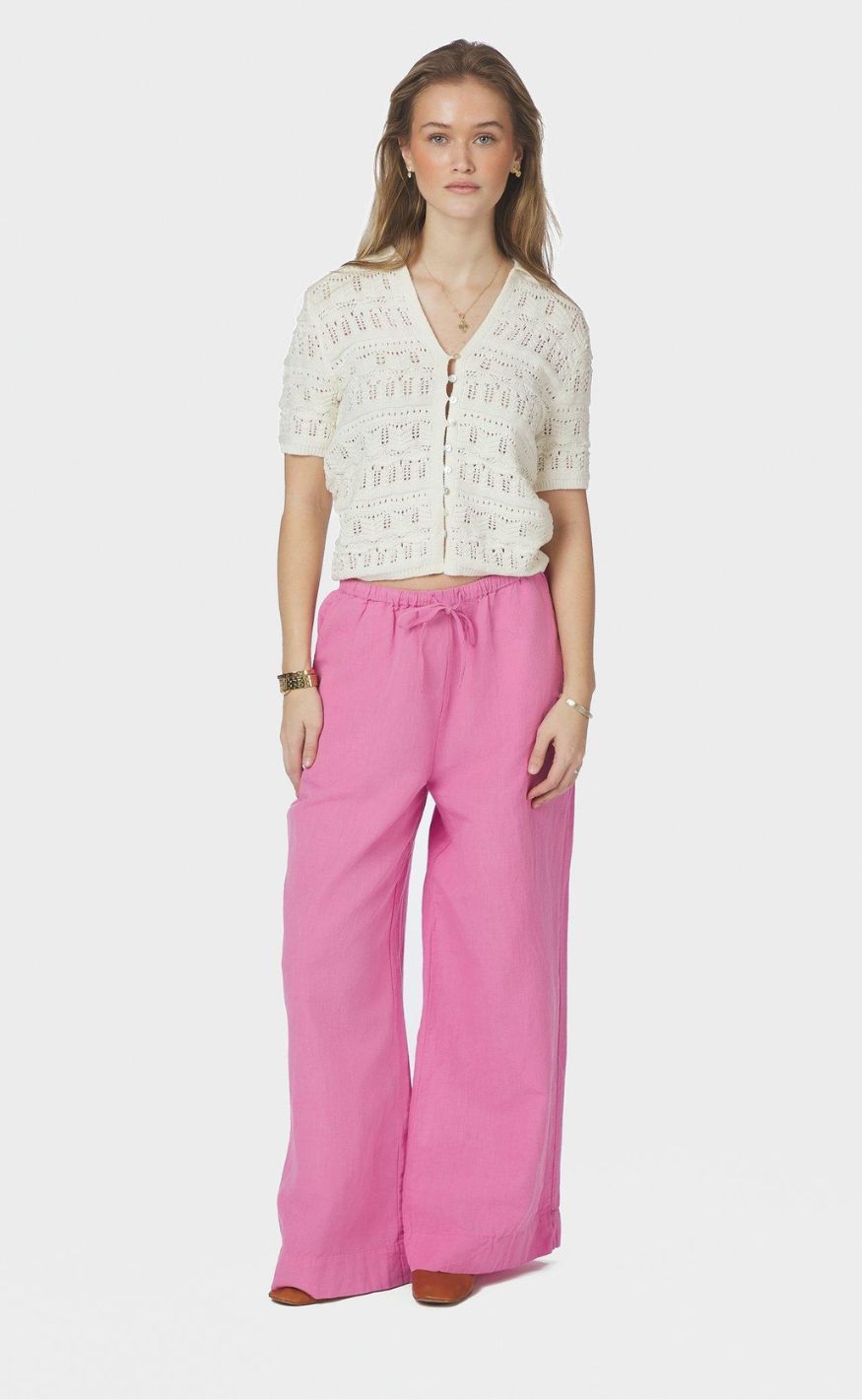 Neo Noir Topp - Marisini Stich Polo - Off White