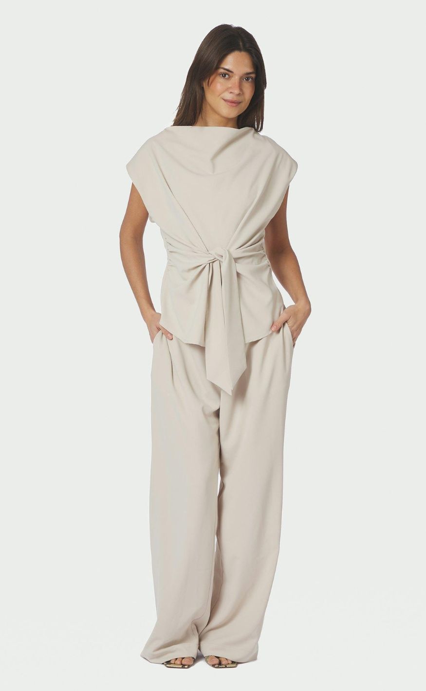 Neo Noir Topp - Katarim Crepe - Ivory