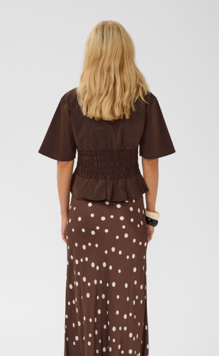 Culture Bluse - Ajda Antoinett - Coffee Bean