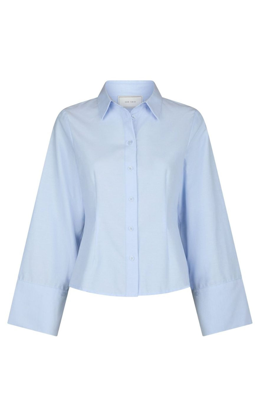 Neo Noir Skjorte - Rosa Oxford - Light Blue
