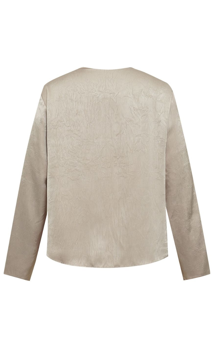 A-View Bluse - Sinda Drape - Champagne