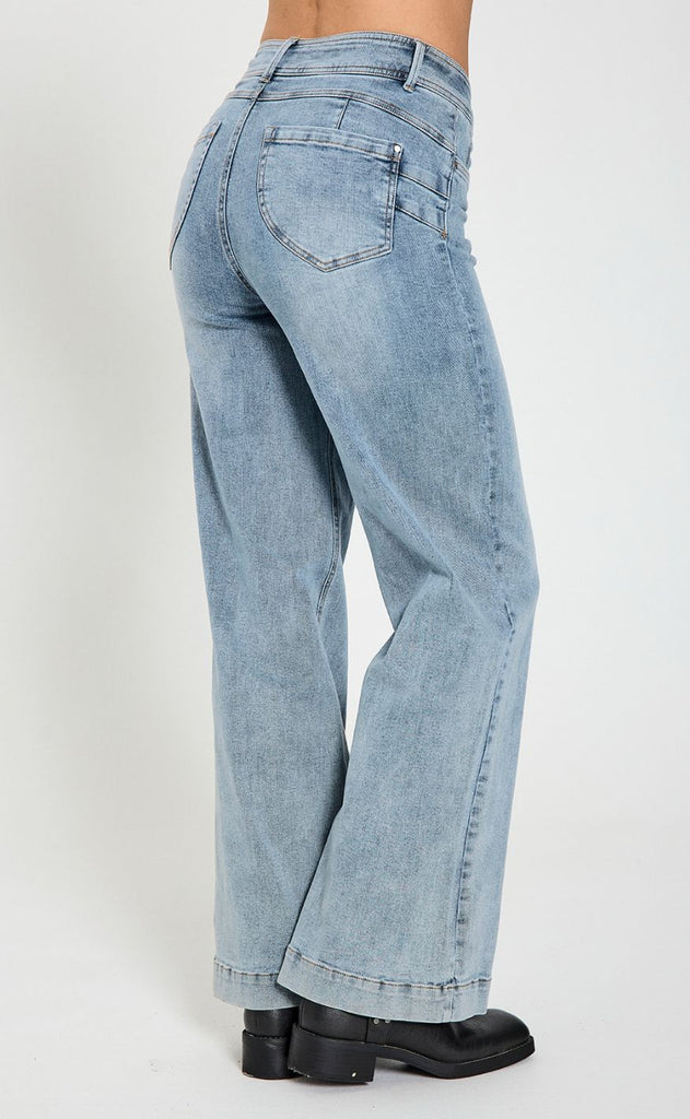 Freequent Bukser - Lopez - Light Blue Denim