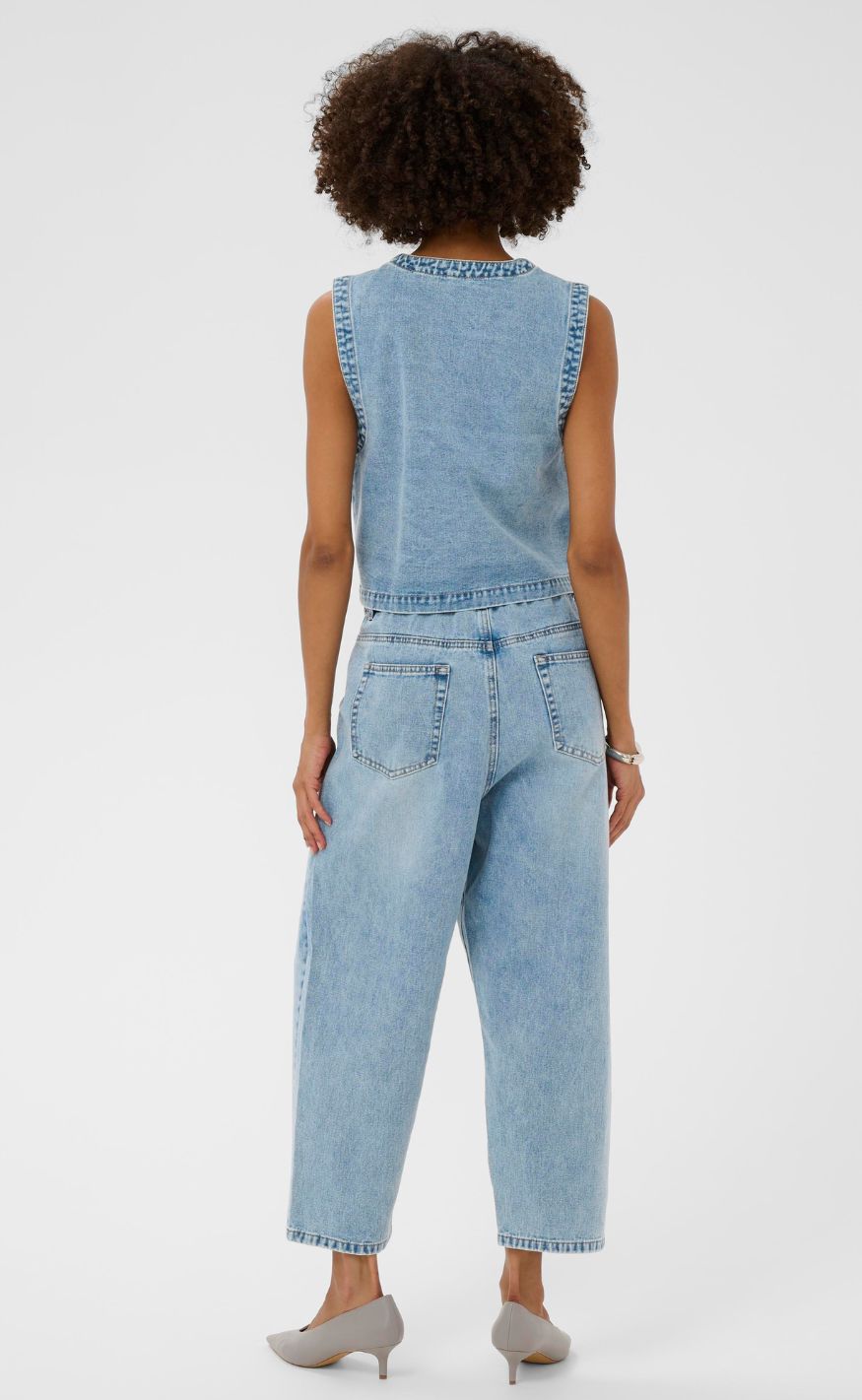 Culture Vest - Tiala Aniceta - Light Blue Wash