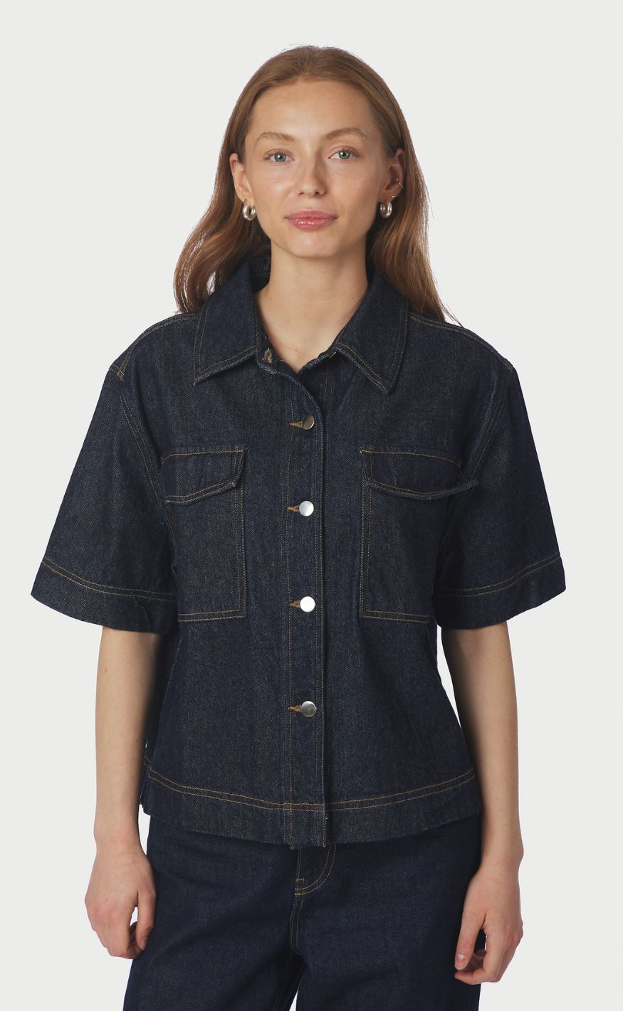 Neo Noir Skjorte - Tiki Denim - Dark Blue