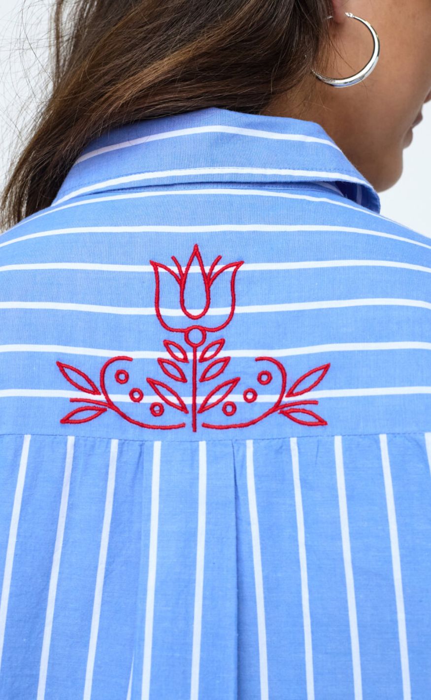 Sister Point Kjole - EDINA-DR2 - Blue Stripes