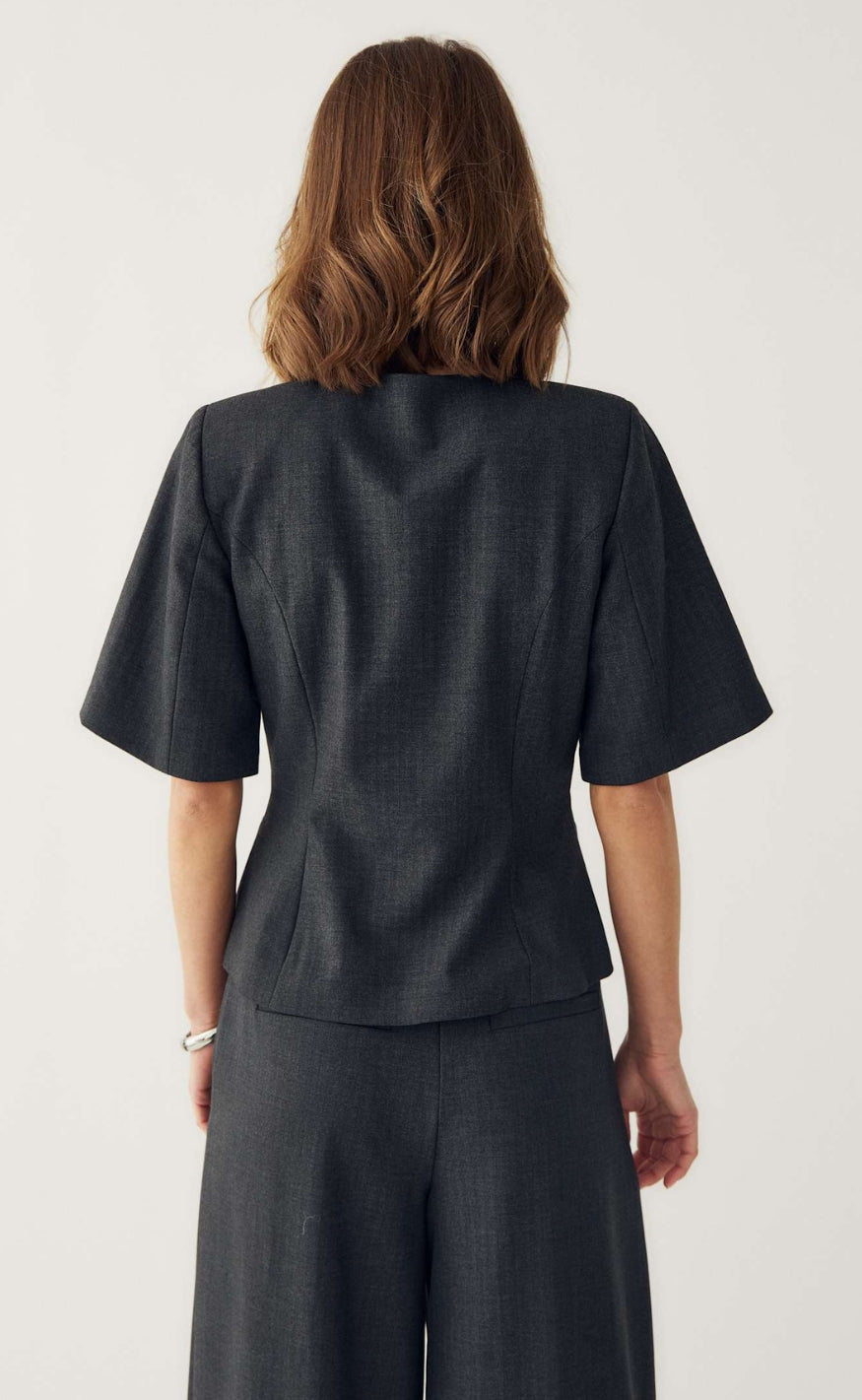 Noella Blazer - Kasaundra - Grey Herringbone