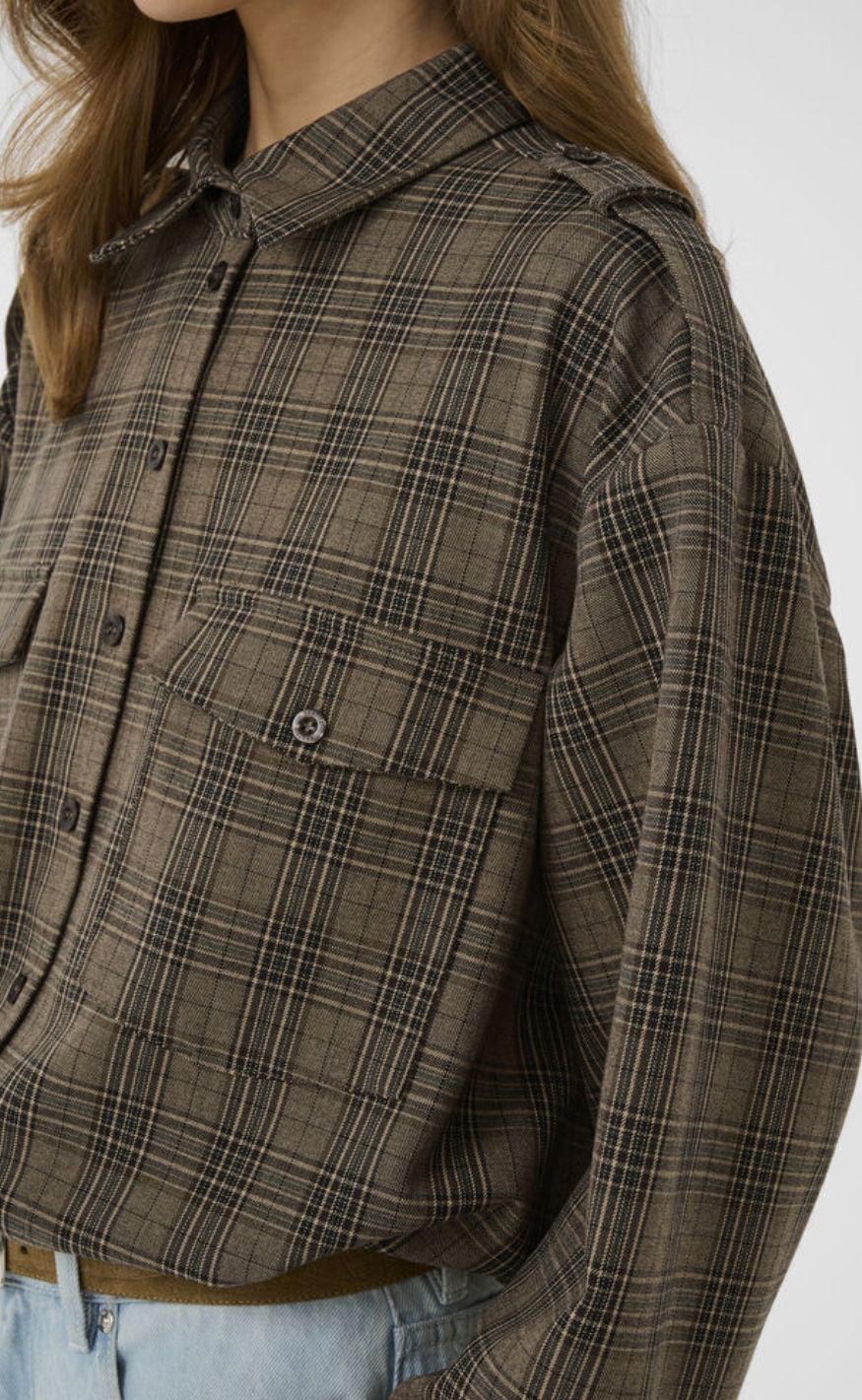 Gestuz Skjorte - Alizia - Brown Check