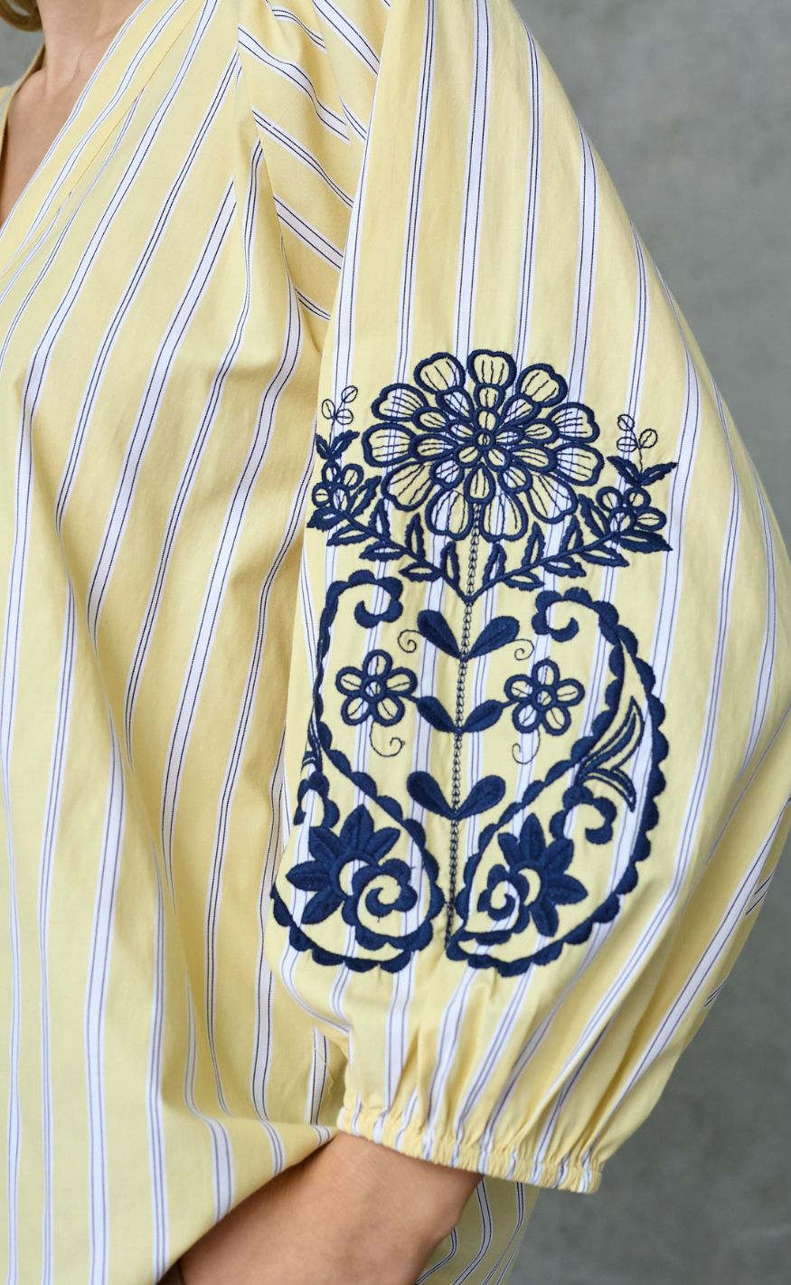 Love & Divine Bluse - Love1597 - Straw Stripes