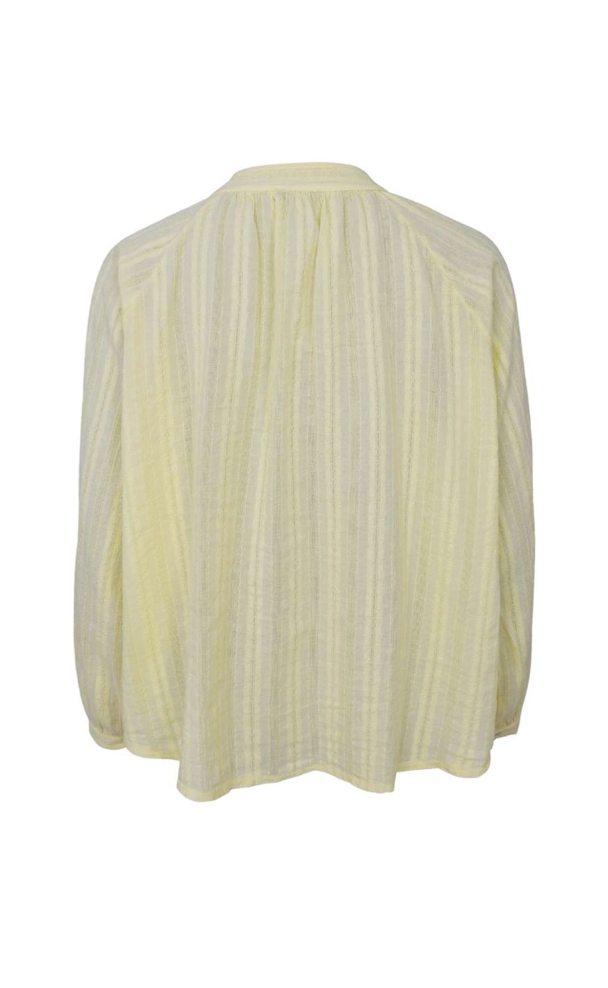 Black Colour Bluse - Emilia - Lt. Yellow