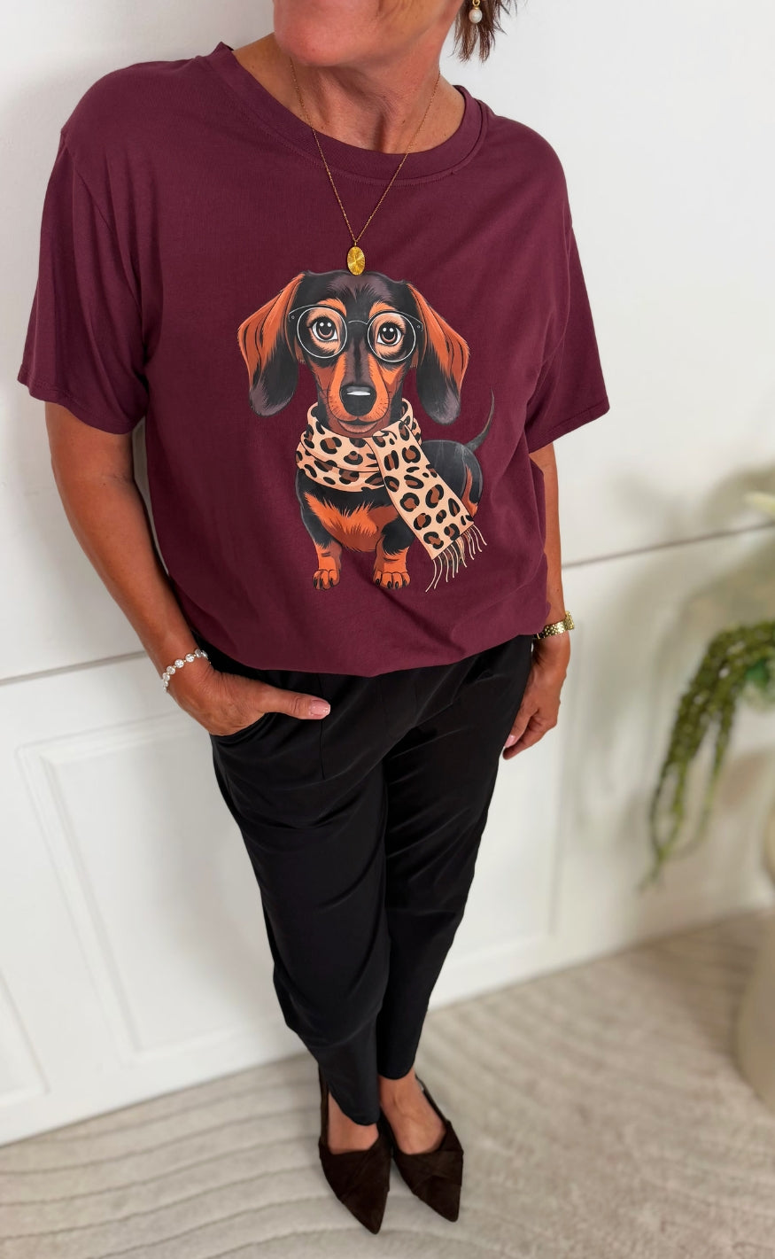 Marta Du Chateau T-shirt - Inge - Bordeaux