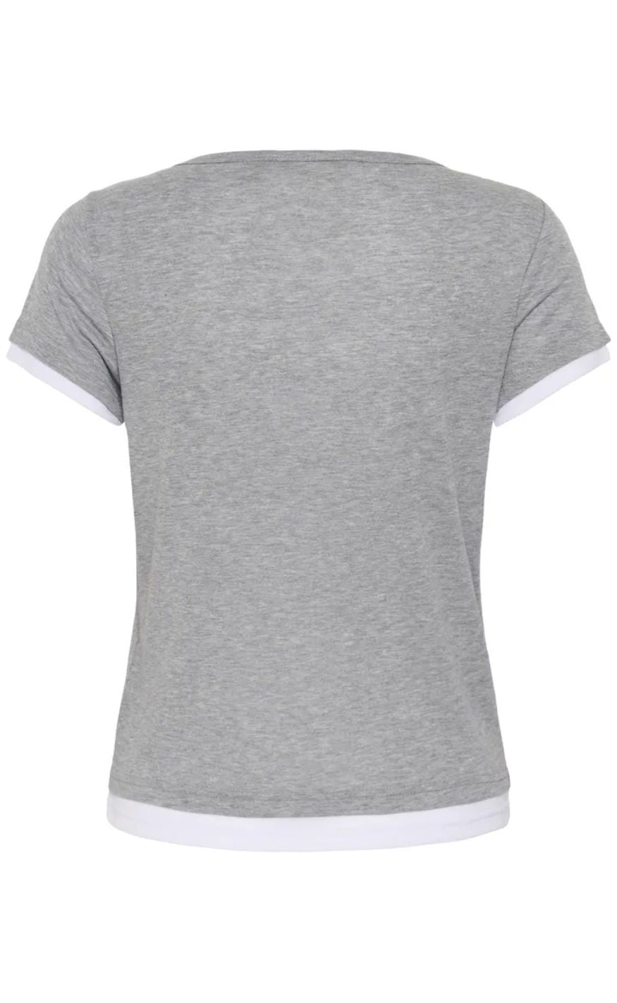 Culture T-Shirt - Rachel - Grey Melange