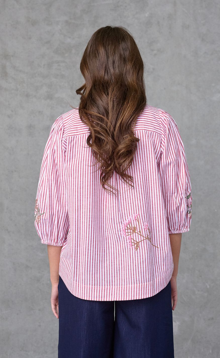 Love & Divine Skjorte - Love1532-1 - Red Stripes Emb.