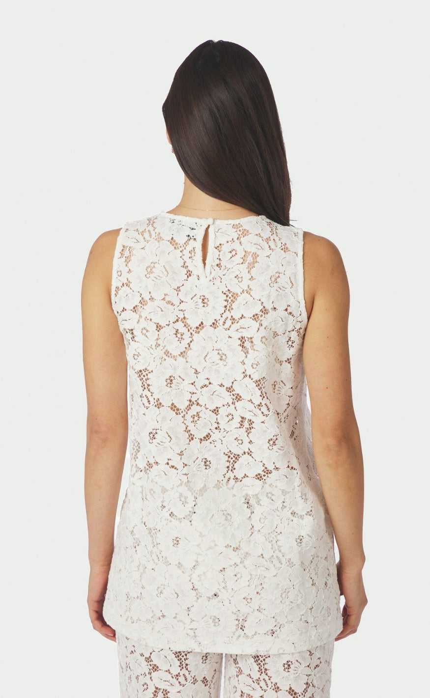 Neo Noir Topp - Vivien Lace - Off White