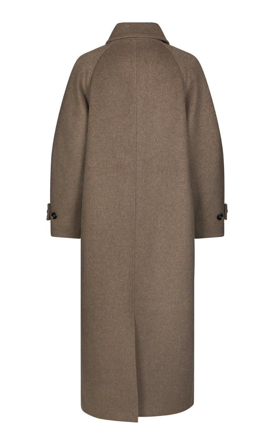 Neo Noir Jakke - Keaton Wool - Taupe