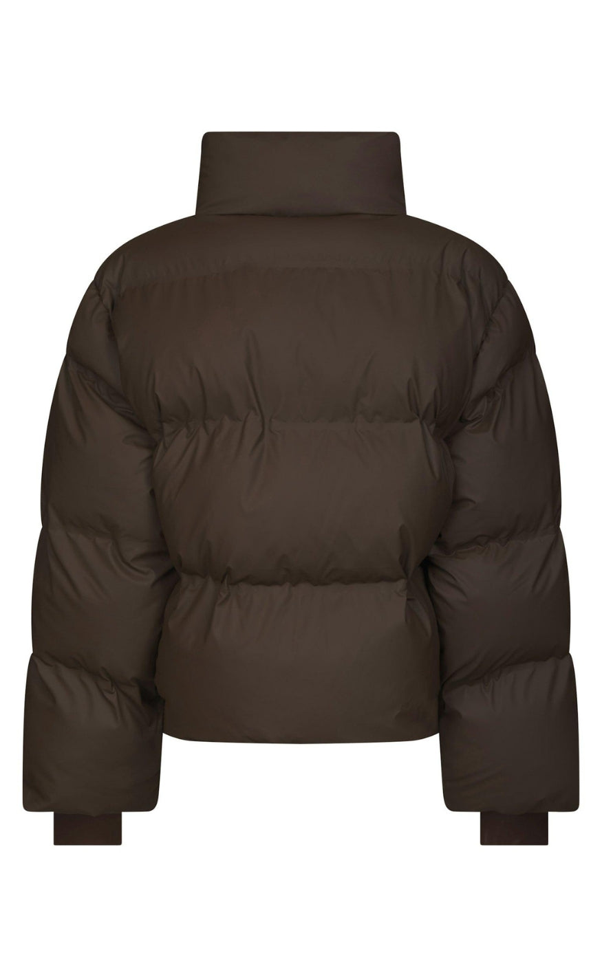 Neo Noir Jakke - Rhea C Puffer - Dark Brown