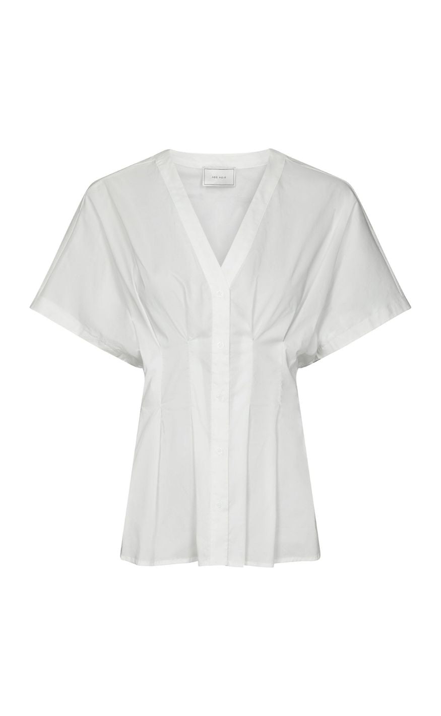 Neo Noir Bluse - Adamma Poplin - White
