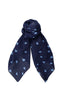 Black Colour Skjerf - Claudine - Navy