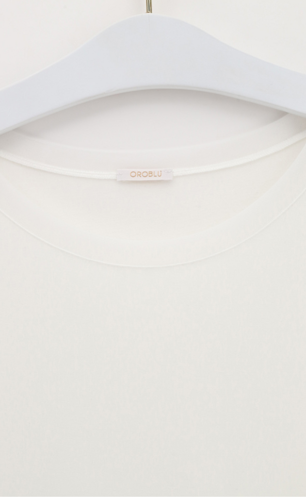 Oroblu Bluse - Perfect Line Modal Long Sleeve - Ivory