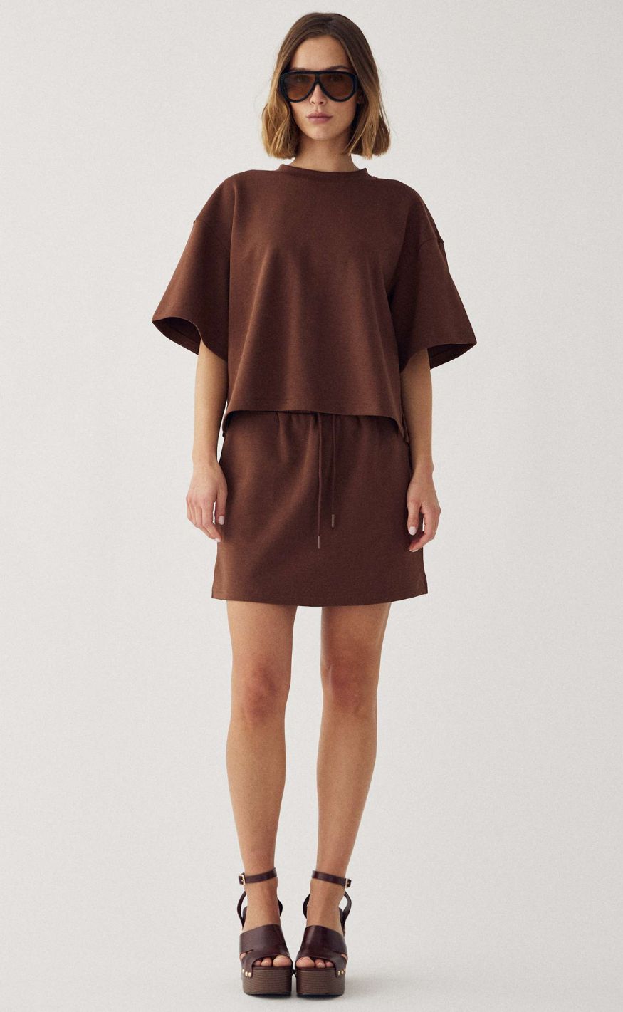 Noella T-shirt - Maple - Clay
