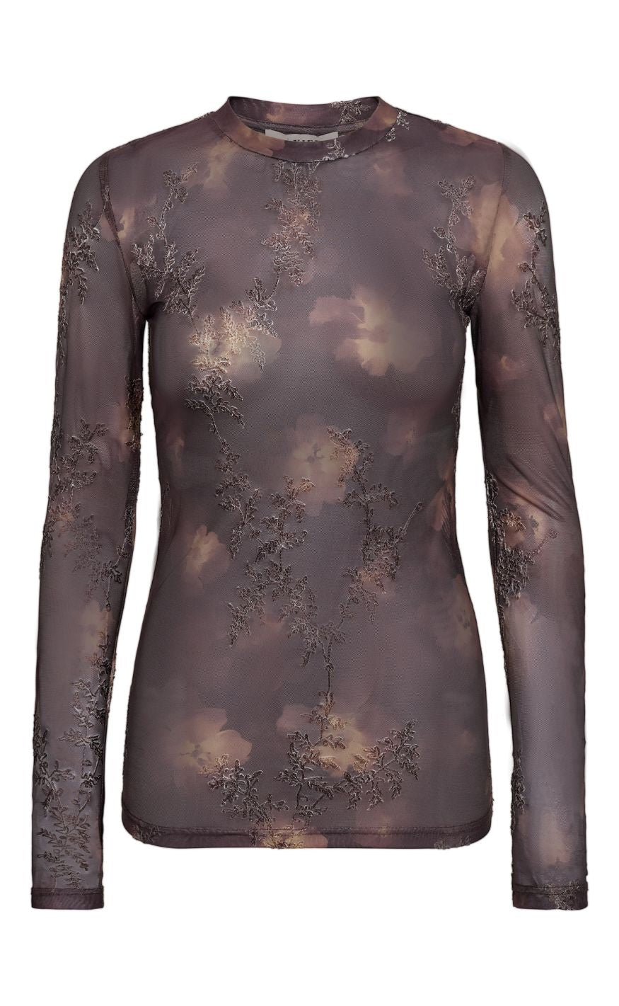 A-View Bluse - Silke - Brown/Sand