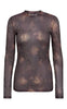 A-View Bluse - Silke - Brown/Sand