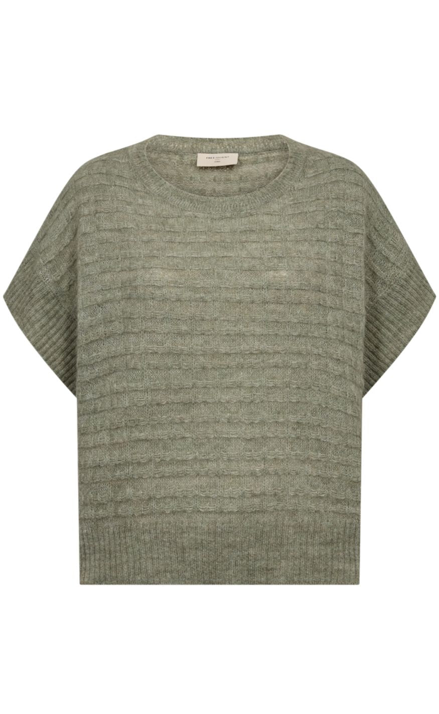 Freequent Vest - Dido - Iceberg Green Melange