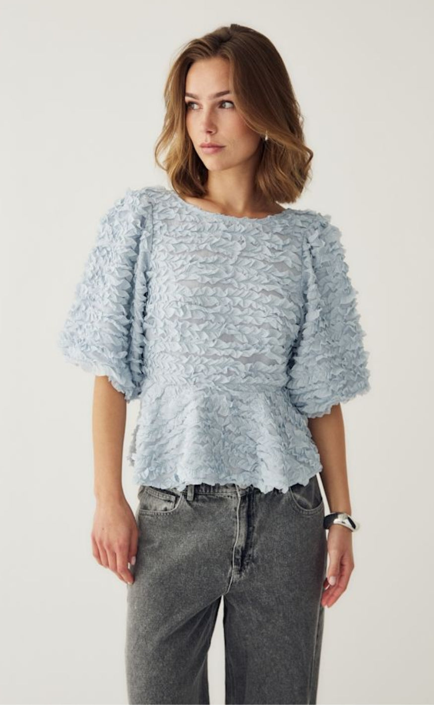 Noella Bluse - Marisa - Dusty Blue