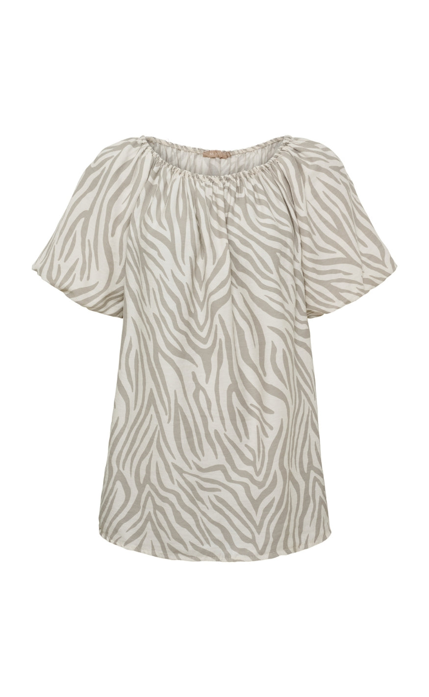 Marta Du Chateau Topp - Luciana Zebra - Beige