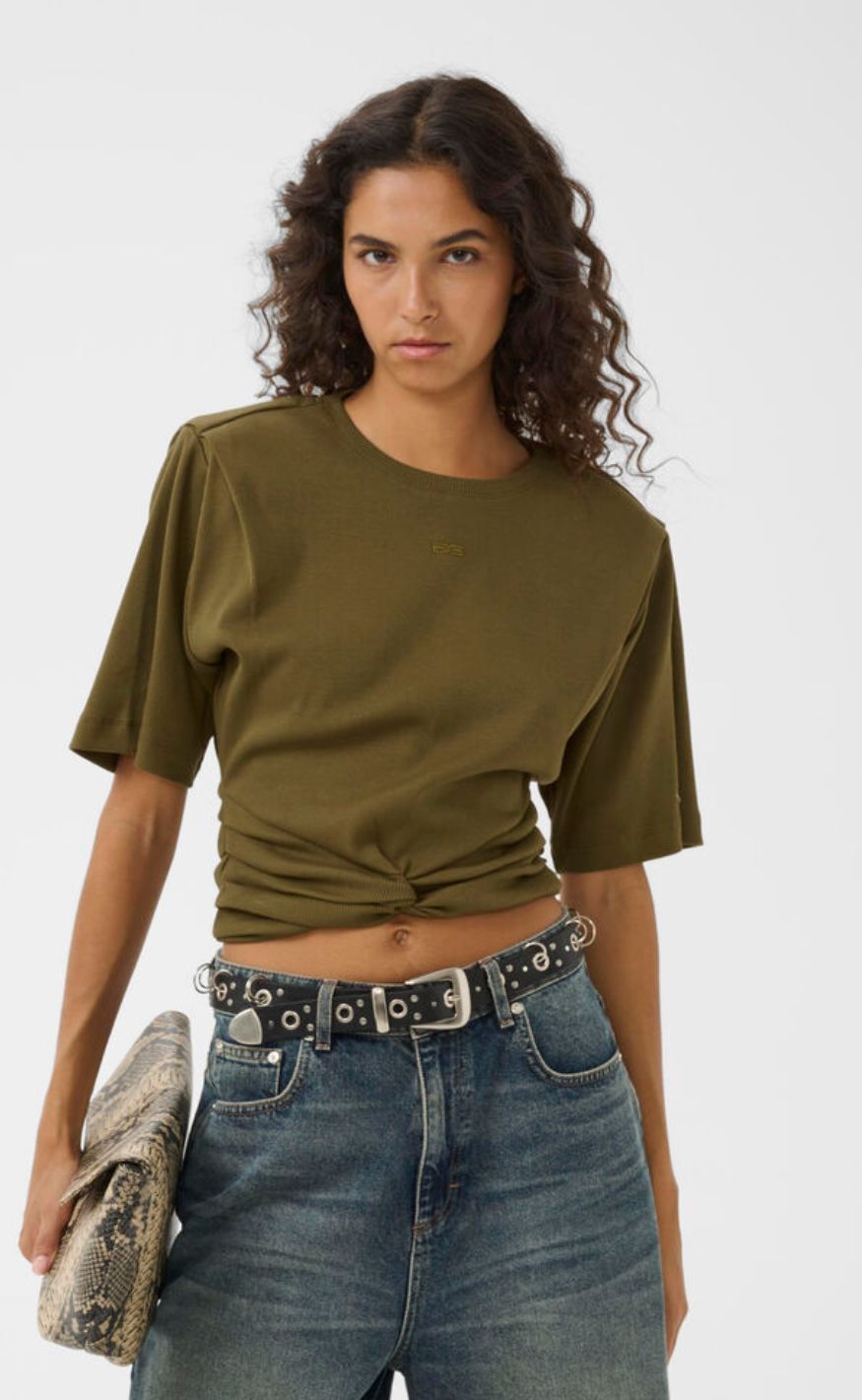 Gestuz T-Shirt - Betty - Military Olive