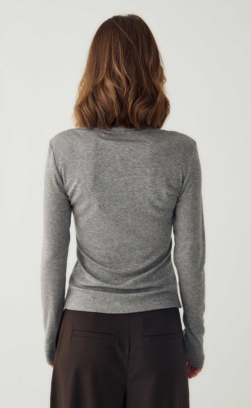 Noella Bluse - Maritza - Medium Grey Mel.