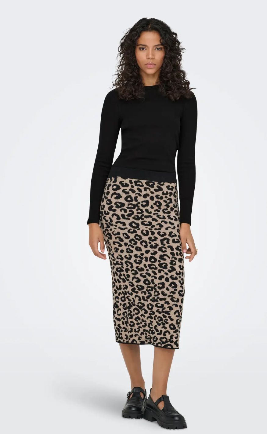 ONLY Bluse - Val O-neck - Black