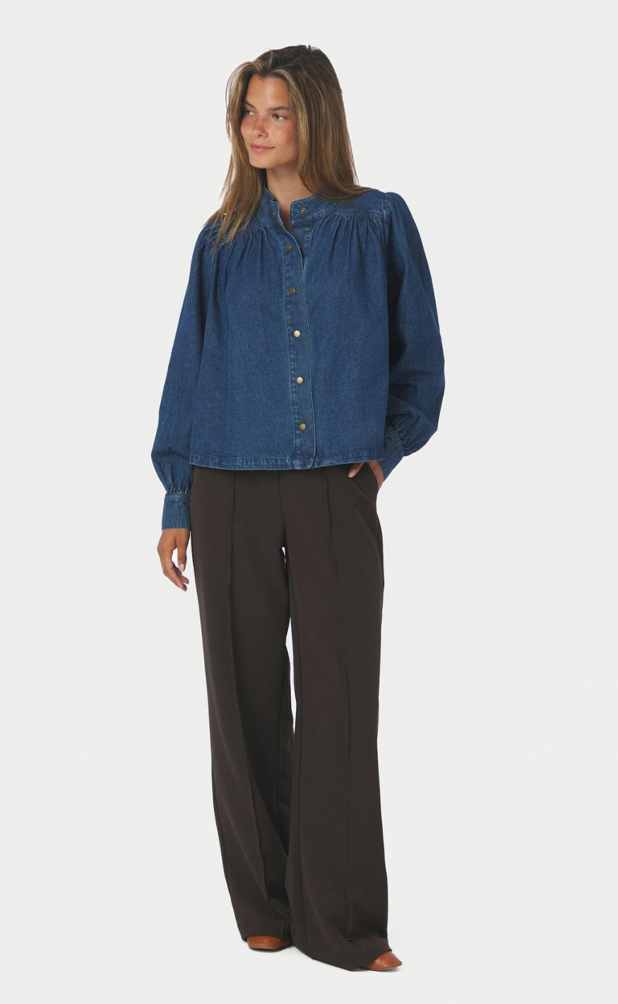 Neo Noir Skjorte - Melya Denim - Blue