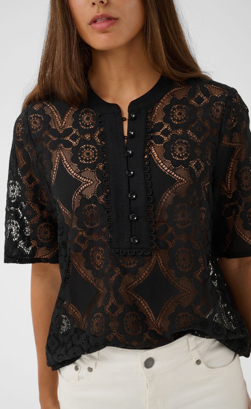 Culture Bluse - labra SS - Black